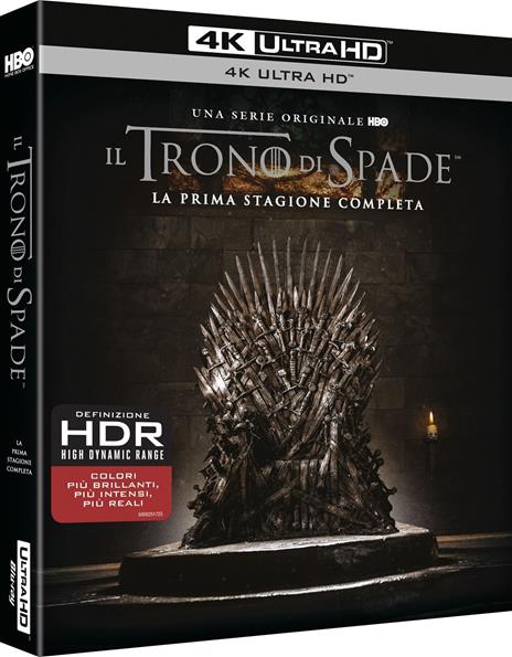 Il trono di spade. Game of Thrones. Stagione 1. Serie TV ita (4 Blu-ray Ultra HD 4K) di Timothy Van Patten,Brian Kirk,Daniel Minahan - Blu-ray Ultra HD 4K - 4