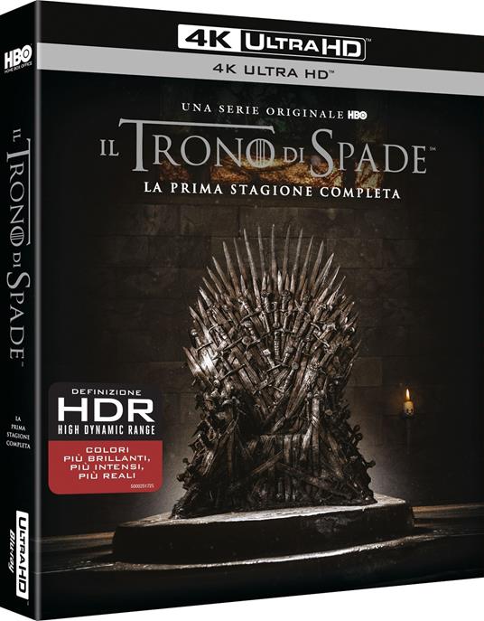 Il trono di spade. Game of Thrones. Stagione 1. Serie TV ita (4 Blu-ray  Ultra HD 4K) - Blu-ray Ultra HD 4K - Film di Timothy Van Patten , Brian  Kirk Fantastico | IBS