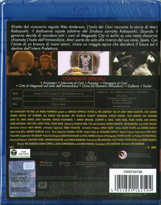 L' isola dei cani (Blu-ray) di Wes Anderson - Blu-ray - 3