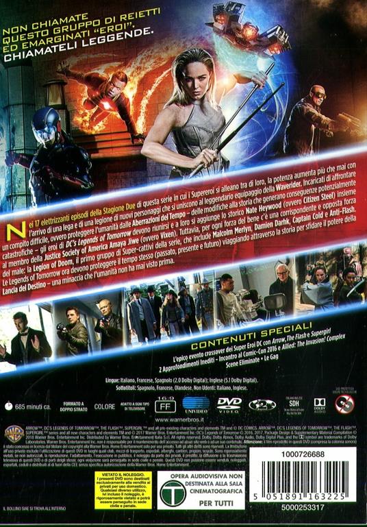 Legends of Tomorrow. Stagione 2. Serie TV ita (4 DVD) di Dermott Downs,Gregory Smith,Ralph Hemecker - DVD - 2