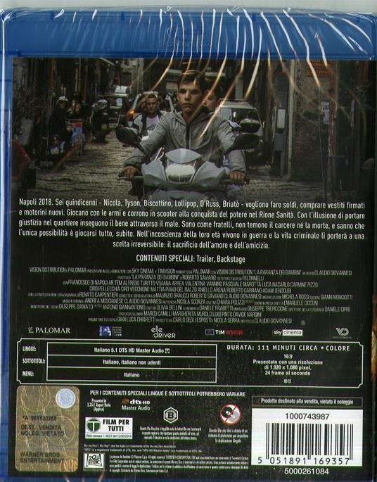 La paranza dei bambini (Blu-ray) di Claudio Giovannesi - Blu-ray - 2