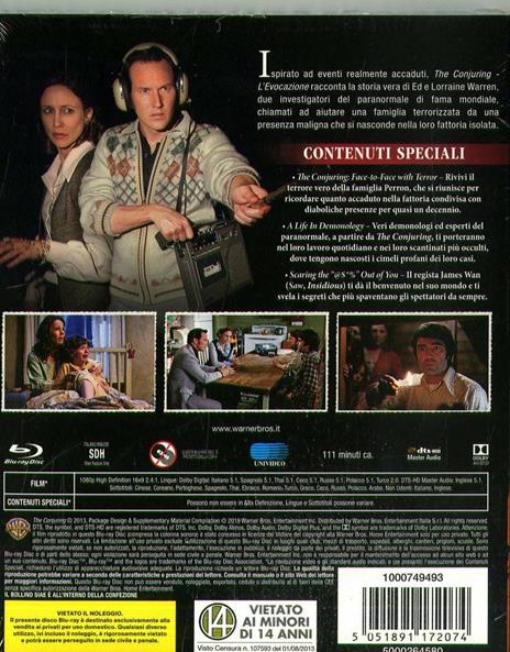 The Conjuring. L'evocazione. Horror Maniacs (Blu-ray) di James Wan - Blu-ray - 2