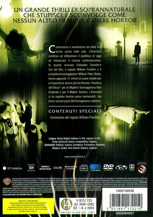 L' esorcista. Director's Cut. Horror Maniacs (DVD) di William Friedkin - DVD - 2