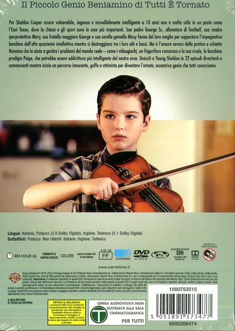 Young Sheldon. Stagione 2. Serie TV ita (2 DVD) di Jaffar Mahmood,Howard Deutch,Mark Cendrowski - DVD - 2