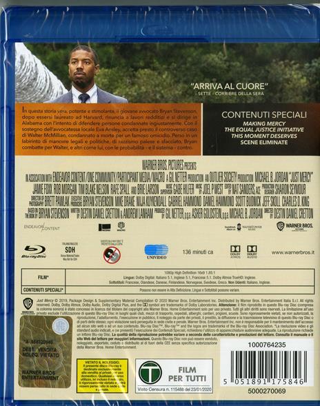 Il diritto di opporsi (Blu-ray) di Destin Daniel Cretton - Blu-ray - 2