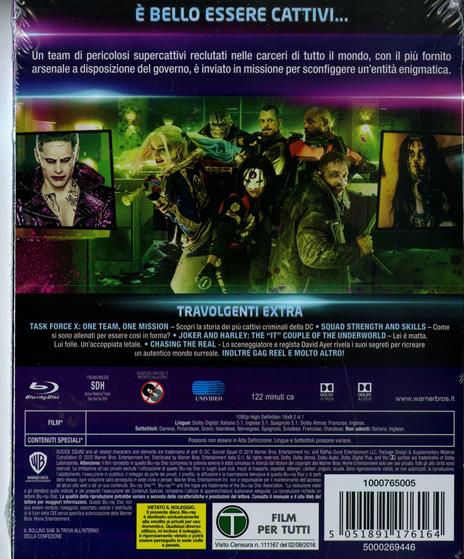 Suicide Squad. Collezione DC Comics (Blu-ray) di David Ayer - Blu-ray - 2