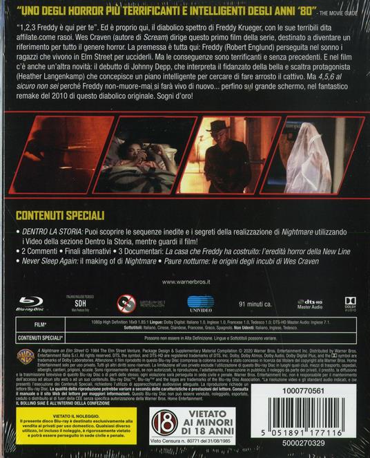 Nightmare. Dal profondo della notte. Collezione Horror (Blu-ray) di Wes Craven - Blu-ray - 2