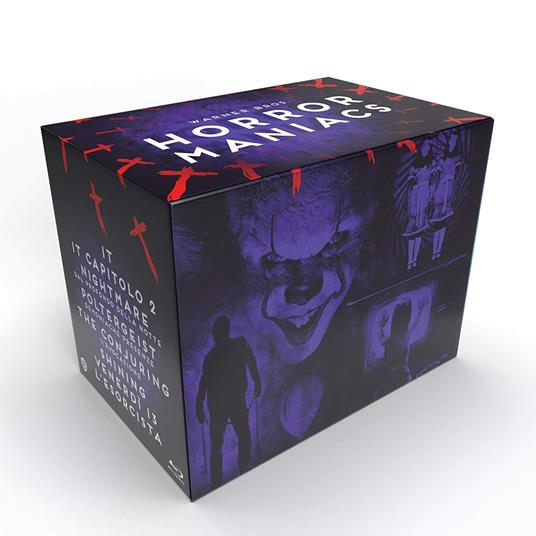 Horror Maniacs Collection - Edizione Limitata (8 Blu-ray + Kit Art Card) di Stanley Kubrick,Sean S. Cunningham,William Friedkin,Andy Muschietti,James Wan,Wes Craven
