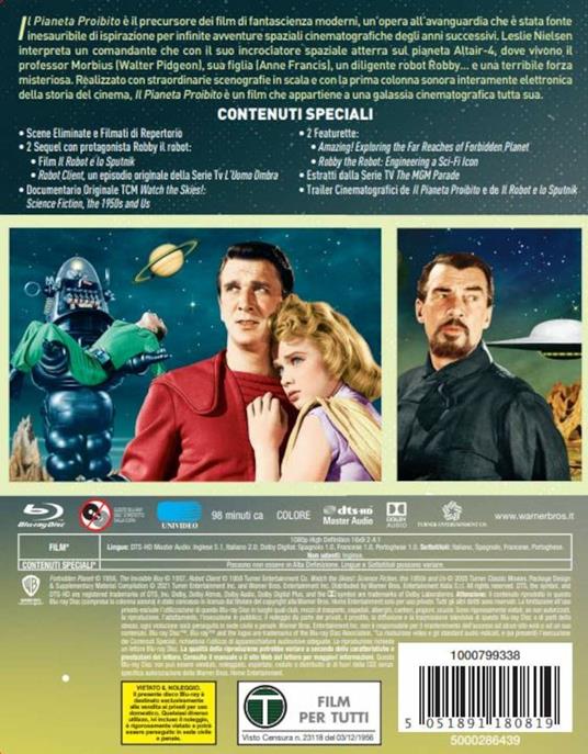 Il pianeta proibito. Con Steelbook e poster (Blu-ray) di Fred M. Wilcox - Blu-ray - 3