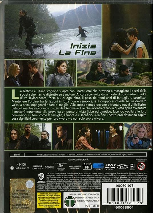 The 100. Stagione 7. Serie TV ita (DVD) di Dean White,P.J. Pesce,Mairzee Almas,Omar Madha - DVD - 2