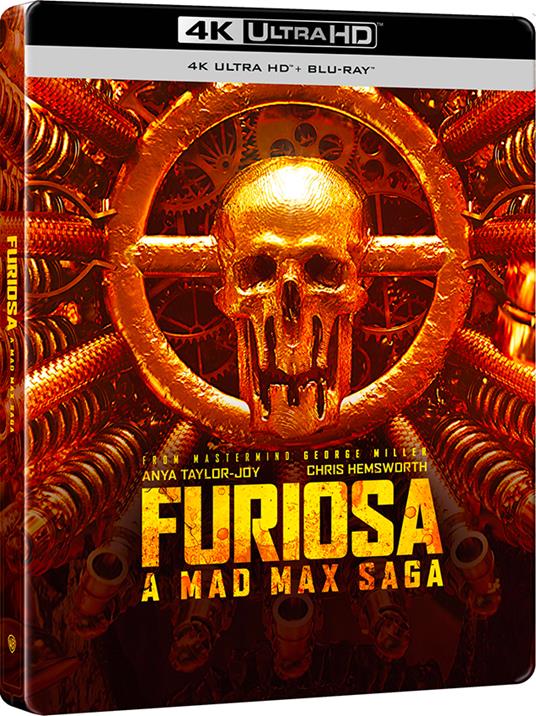 Furiosa. A Mad Max Saga. Steelbook 1 (Blu-ray + Blu-ray Ultra HD 4K) di George Miller - Blu-ray + Blu-ray Ultra HD 4K