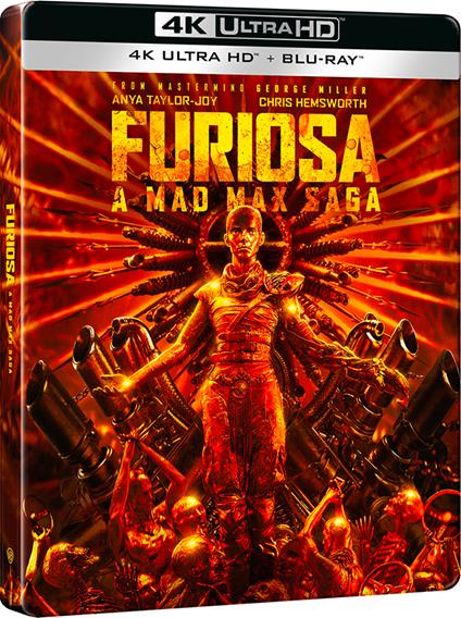 Furiosa. A Mad Max Saga. Steelbook 3 (Blu-ray + Blu-ray Ultra HD 4K) di George Miller - Blu-ray + Blu-ray Ultra HD 4K