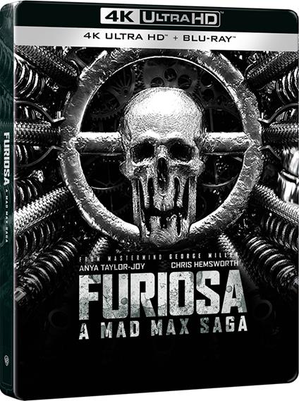 Furiosa. A Mad Max Saga. Black and Chrome Steelbook (Blu-ray + Blu-ray Ultra HD 4K) di George Miller - Blu-ray + Blu-ray Ultra HD 4K