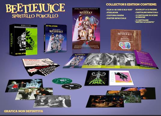 Beetlejuice. Steelbook UCE (Blu-ray + Blu-ray Ultra HD 4K) di Tim Burton - Blu-ray + Blu-ray Ultra HD 4K