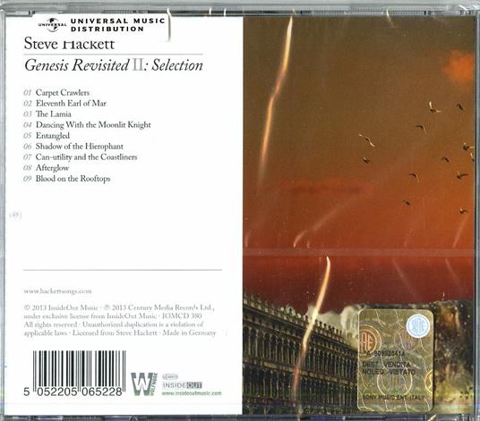 Genesis Revisited II. Selection - CD Audio di Steve Hackett - 2