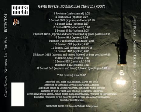 Nothing Like The Sun - CD Audio di Gavin Bryars - 2