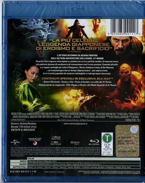 47 Ronin di Carl Rinsch - Blu-ray - 2