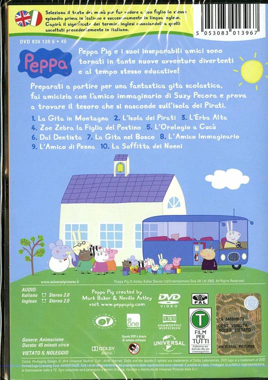 Peppa Pig. Gita scolastica e altre storie - DVD - Film di Neville Astley ,  Mark Baker Animazione | IBS