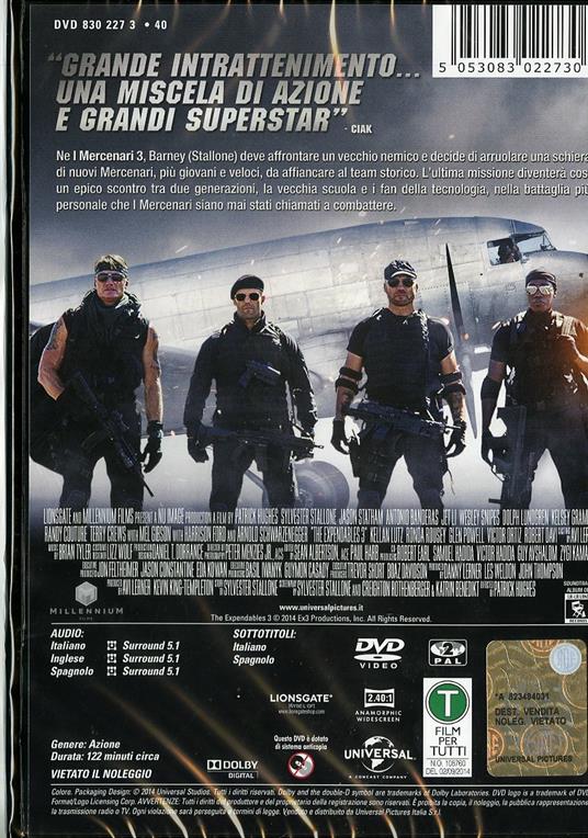 I mercenari. The Expendables - Blu-ray - Film di Sylvester