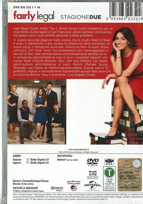 Fairly Legal. Stagione 2 (5 DVD) di Anton Cropper,Peter Markle,Andy Wolk - DVD - 2