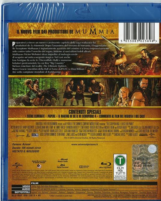 Scorpion King 4 di Mike Elliott - Blu-ray - 2