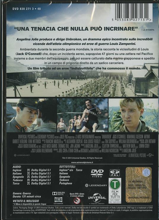 Unbroken di Angelina Jolie - DVD - 2