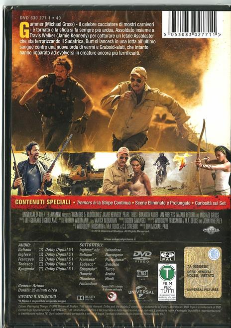 Tremors 5. Bloodlines di Don Michael Paul - DVD - 2