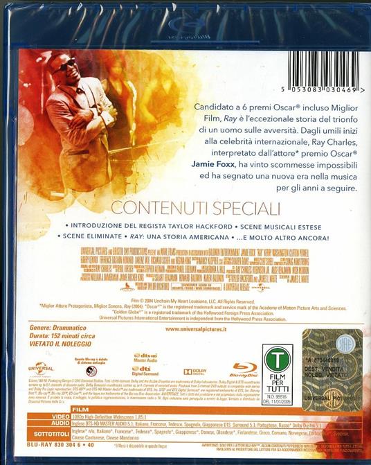 Ray di Taylor Hackford - Blu-ray - 2