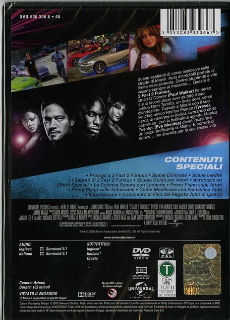 2 Fast 2 Furious di John Singleton - DVD - 2