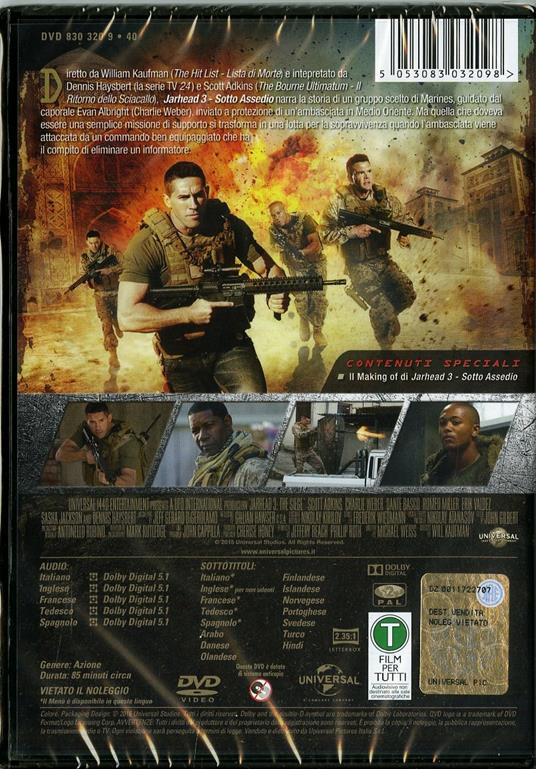 Jarhead 3. Sotto assedio - DVD - Film di William Kaufman Avventura | IBS