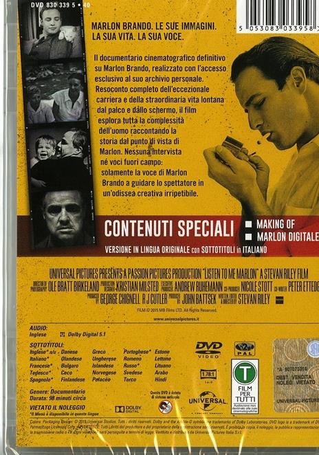 Listen to Me Marlon. Ascoltami Marlon di Stevan Riley - DVD - 6