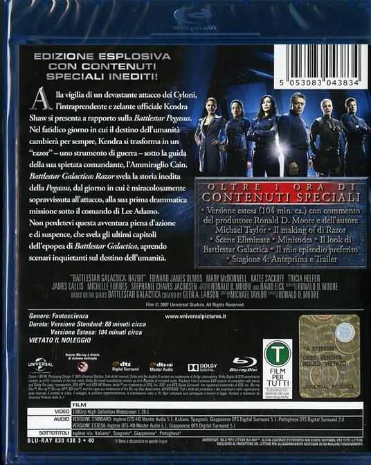 Battlestar Galactica. Razor di Felix Enriquez Alcala - Blu-ray - 2