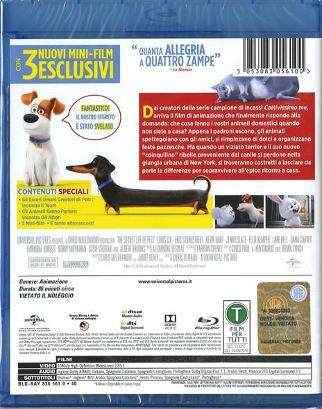 Pets. Vita da animali di Chris Renaud,Yarrow Cheney - Blu-ray - 10