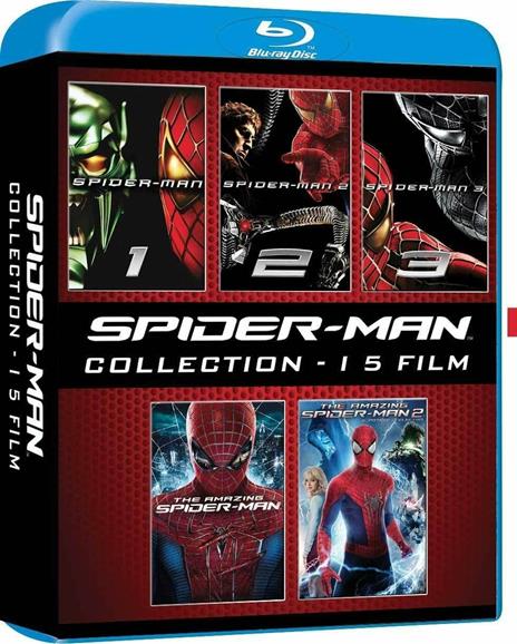 Spider-Man Collection. I 5 Film (5 Blu-ray) - Blu-ray - Film di Sam Raimi ,  Marc Webb Azione