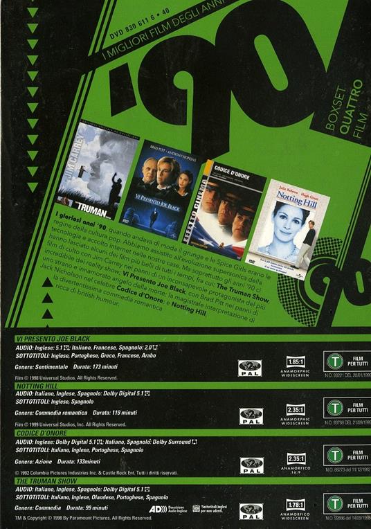 I migliori film degli anni '90. Vol. 1 (4 DVD) di Martin Brest,Roger Michell,Rob Reiner,Peter Weir - 2