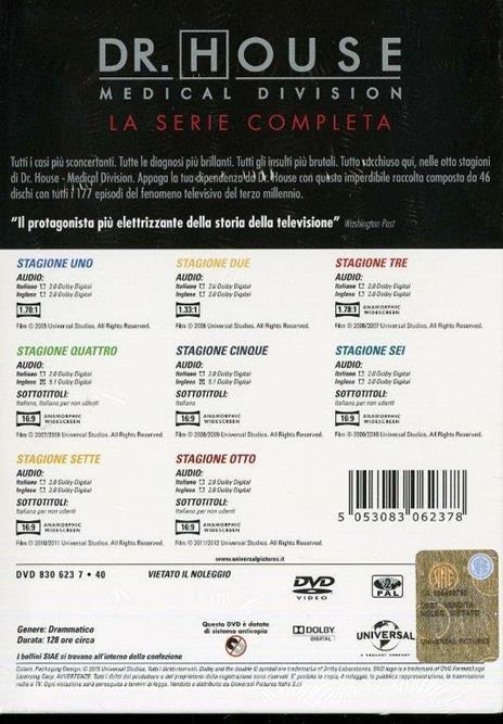 Dr. House. Medical Division. La serie completa (46 DVD) di Greg Yaitanes,Peter O'Fallon,Newton Thomas - DVD - 3