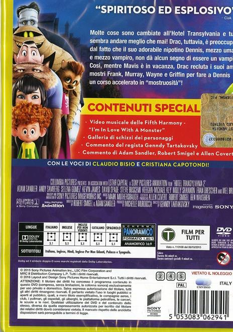 Hotel Transylvania 2 di Genndy Tartakovsky - DVD - 2