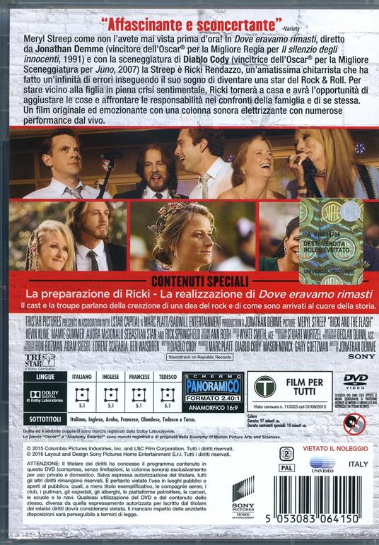 Dove eravamo rimasti di Jonathan Demme - DVD - 2