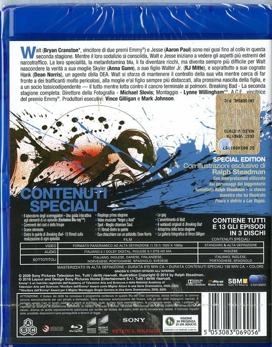 Breaking Bad. Stagione 2 (3 Blu-ray) di Bryan Cranston,Charles Haid,Terry McDonough,John Dahl - Blu-ray - 2
