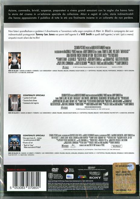 Men In Black. Master Collection (3 DVD) di Barry Sonnenfeld - 2