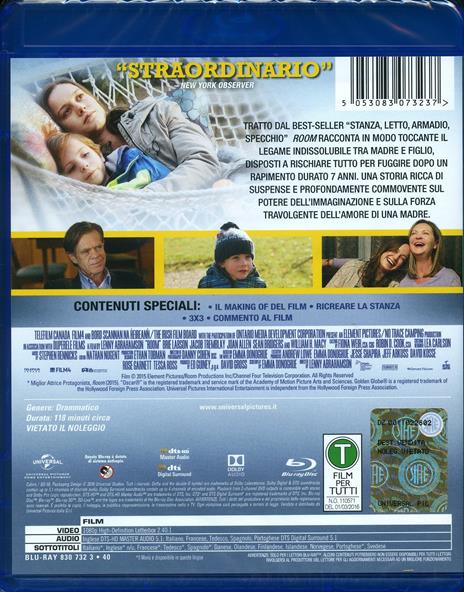 Room di Lenny Abrahamson - Blu-ray - 2