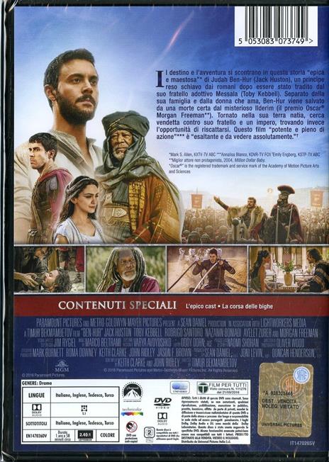 Ben-Hur di Timur Bekmambetov - DVD - 2