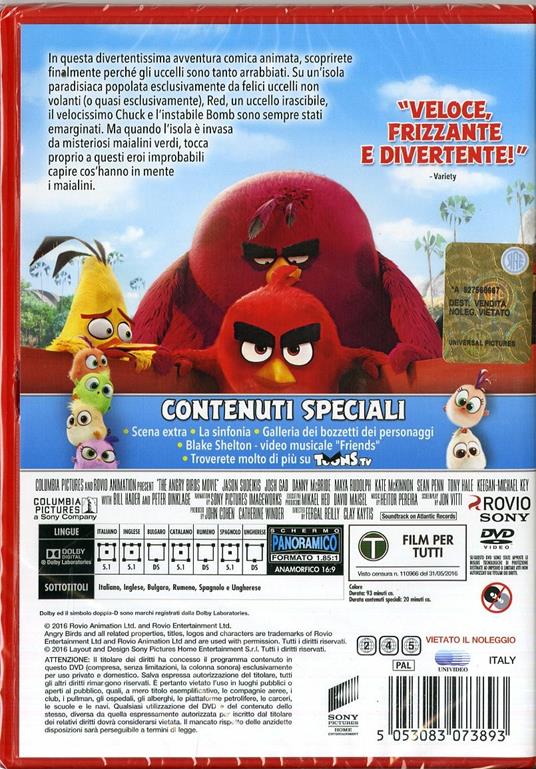 Angry Birds. Il film di Fergal Reilly,Clay Kaytis - DVD - 8