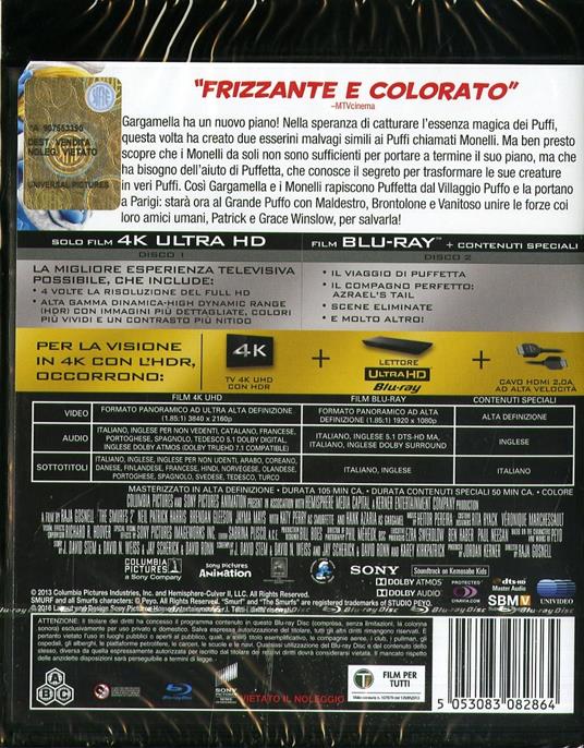 I Puffi 2 (Blu-ray + Blu-ray 4K Ultra HD) di Raja Gosnell - 2