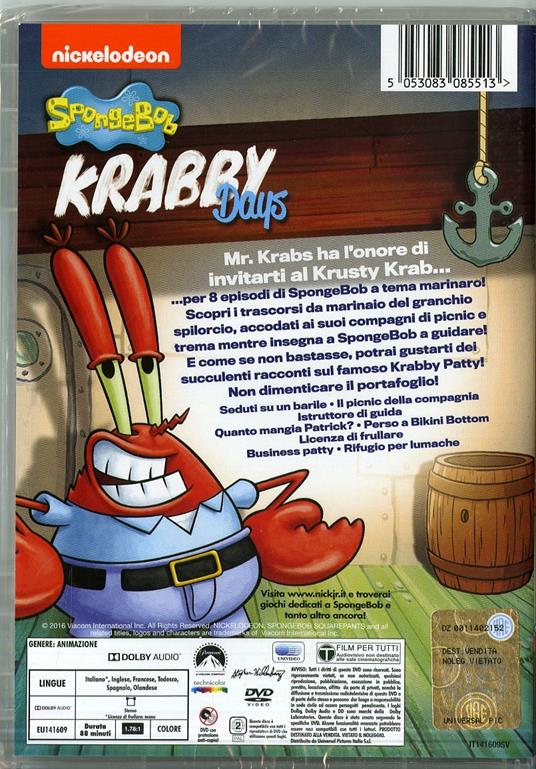 SpongeBob. Krabby Days - DVD - 2