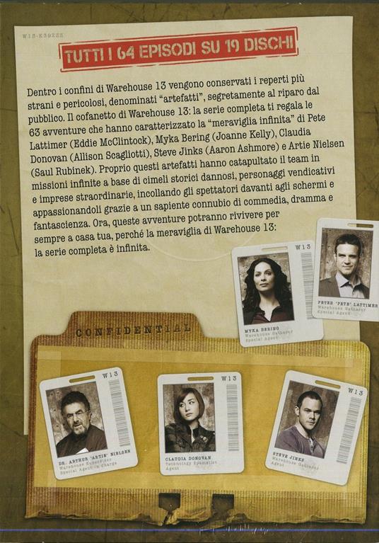 Warehouse 13. Stagione 1 - 5 (19 DVD) di Chris Fisher,Constantine Makris,Tawnia McKiernan,Jack Kenny,Stephen Surjik - DVD - 2