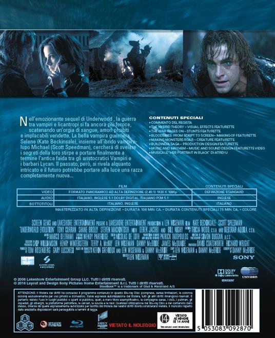 Underworld. Evolution di Len Wiseman - Blu-ray - 2