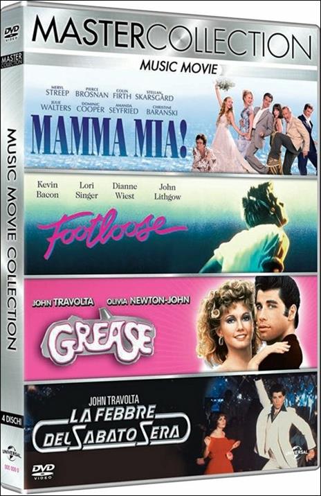 Music Movie. Master Collection (4 DVD) di John Badham,Randal Kleiser,Phyllida Lloyd,Herbert Ross