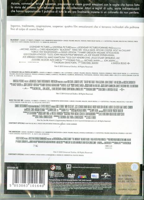 Thriller. Master Collection (4 DVD) di Rob Cohen,Anton Corbijn,Louis Leterrier,Michael Mann - 2