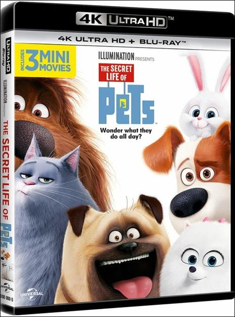 Pets. Vita da animali (Blu-ray + Blu-ray 4K Ultra HD) di Yarrow Cheney,Chris Renaud